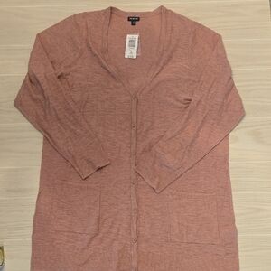 NWT Torrid Dusty Rose Long Cardigan Sweater 3X